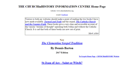 Desktop Screenshot of churchinhistory.org