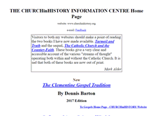 Tablet Screenshot of churchinhistory.org